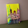 Denji, Makima and Power from chainsaw man anime printed canvas - Image 3
