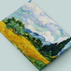 Wheat Field with Cypresses 1889 by Vincent Van Gogh Printed Canvas - Image 2