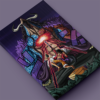 Luffy vs Kaido from the One Piece anime printed canvas - Image 2