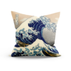 The Great Wave Off Kanagawa By Katsushika Hokusai fluffy cushion