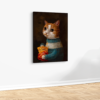 Cat and Chips From Painting  Printed Canvas - Image 3