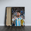 Lionel Messi From Argentina Football Club Printed Canvas