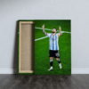 Lionel Messi From Argentina Football Club Printed Canvas