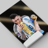 Lionel Messi From Argentina Football Club Printed Canvas - Image 2