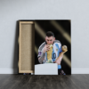 Lionel Messi From Argentina Football Club Printed Canvas