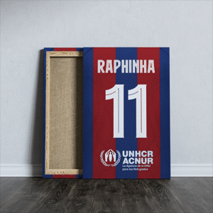 Raphinha Barcelona Football Club T-shirt printed canvas