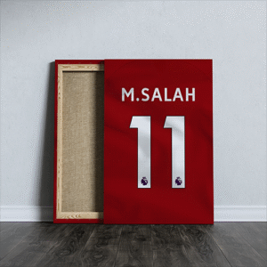 Mohammed Salah Liverpool Football Club T-shirt back printed canvas