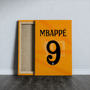 kylian mbappé Real Madrid Football Club T-shirt back printed canvas