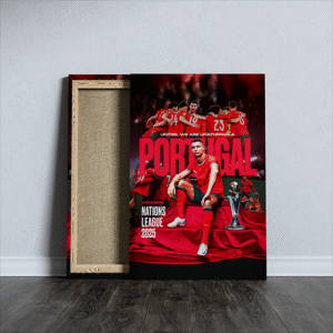 Cristiano Ronaldo and Portugal team celebration printed canvas