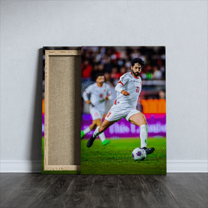 Yazan Al-Naimat of Jordan's National Football Club Printed Canvas