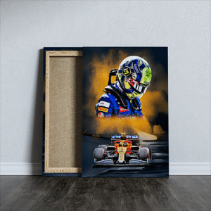 LLando Norris From McLaren's Formula One team Printed canvas