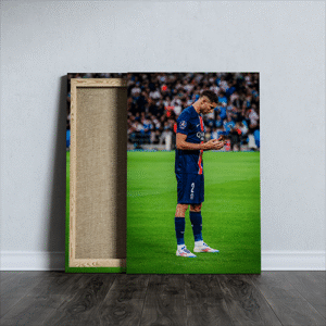 Achraf Hakimi's Celebration with Paris Saint-Germain Football Club Printed Canvas