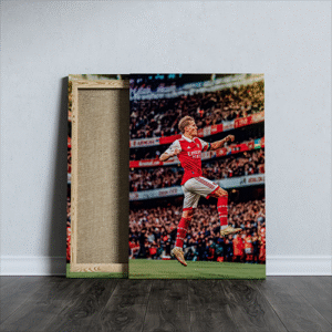 Martin Ødegaard's Celebration with Arsenal Football Club Printed Canvas