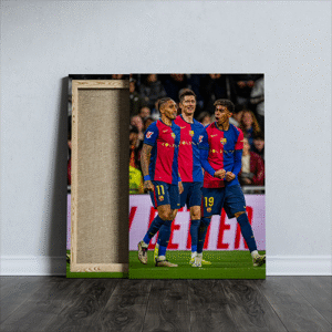 Legendary Trio of Barcelona's Football Club printed canvas