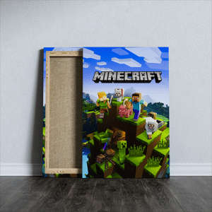 Minecraft Game printed canvas