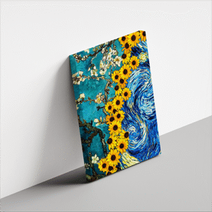 A mix of Vincent Van Gogh's Arts printed canvas